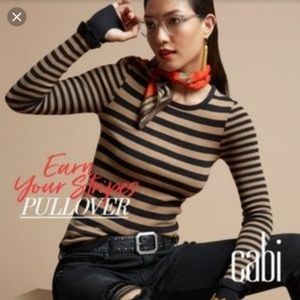 Cabi Earn Your Stripes pullover Sweater